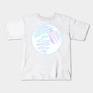 Copy of Bacterial Culture streaks on glass Petri Dish in Microbiology Lab Kids T-Shirt